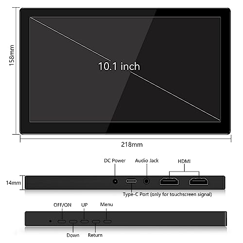 Thinlerain 10.1" Touch Screen Portable Monitor