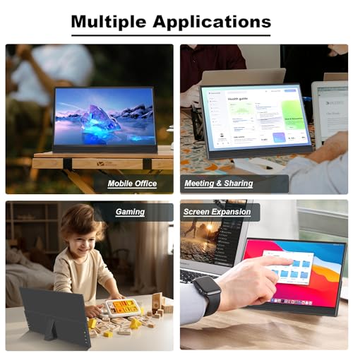 15.6" Touchscreen Portable Monitor with Kickstand