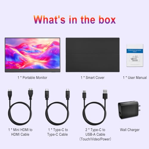 15.6" Portable Touch Screen Monitor - 1080p Display