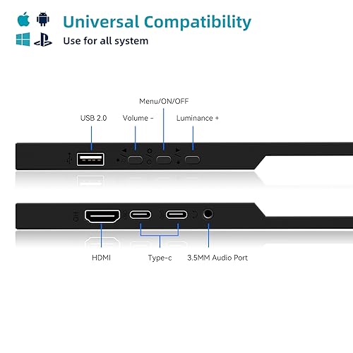 Wstirhy 14" FHD Touchscreen Portable Monitor