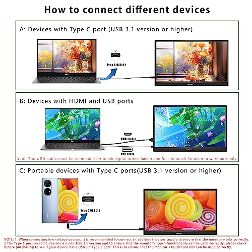 15.6" Full HD Touchscreen Portable Monitor