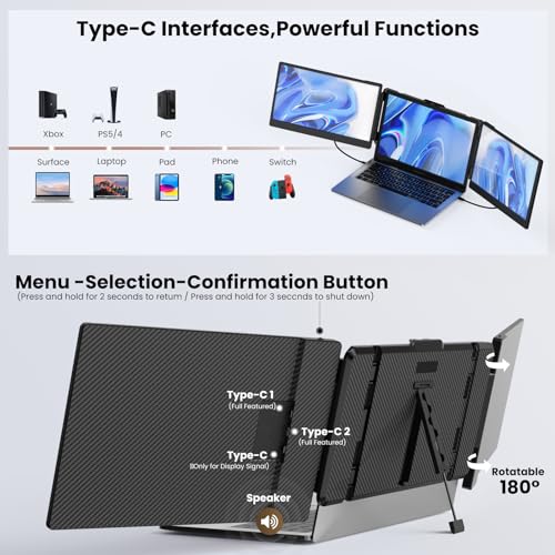 Ultra Slim 14" Portable Monitor for Laptops
