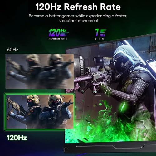 EVICIV 18.5" Portable High-Refresh Gaming Monitor