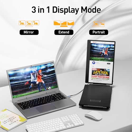 KEFEYA 14.2" Portable Triple Laptop Monitor
