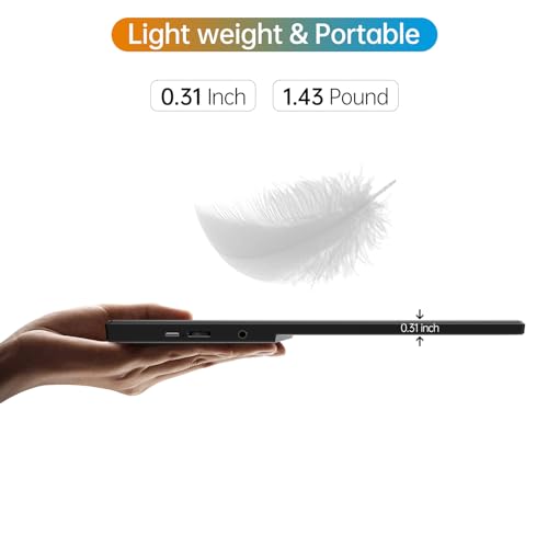 Anyuse 15.6" 1080P Portable Travel Monitor