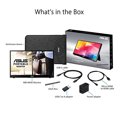 ASUS ZenScreen Ink 14” Portable Touch Monitor