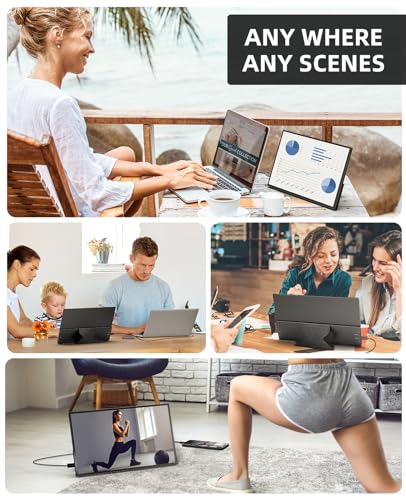 14.1" Touchscreen Portable Monitor with USB-C HDMI