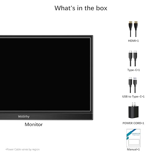 Wstirhy 14" FHD Touchscreen Portable Monitor