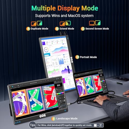 15.6" FHD Portable Monitor for Laptops and Consoles