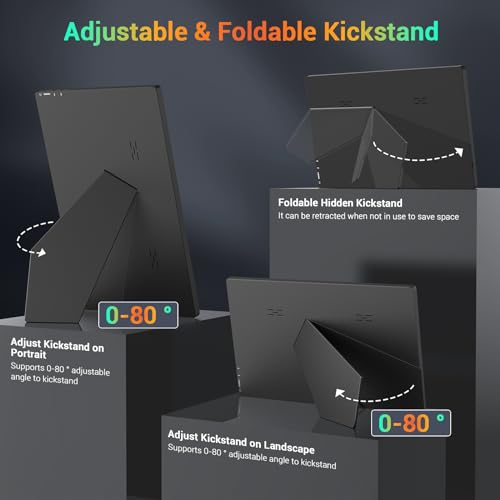 15.6" FHD Portable Monitor for Laptops and Consoles