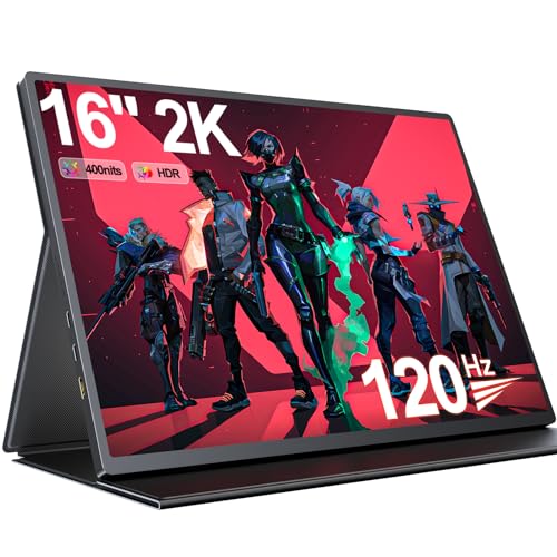 UPERFECT 2K Portable 120Hz Gaming Monitor 16