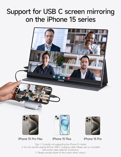 C-Force 15.6" FHD Portable Monitor with Speakers