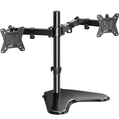 HUANUO Adjustable Dual Monitor Stand for 32-Inch Screens