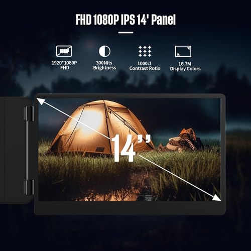 ALLVIA 14" Portable FHD Laptop Screen Extender