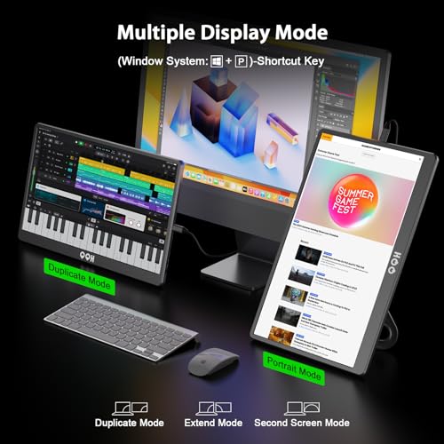 15.6" FHD Portable Monitor with Kickstand & HDR