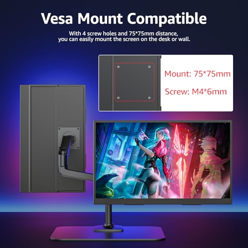 18.5" Portable Gaming Monitor 1080P 100Hz