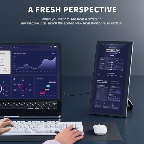 12.1'' FHD Portable Touchscreen Monitor with Kickstand