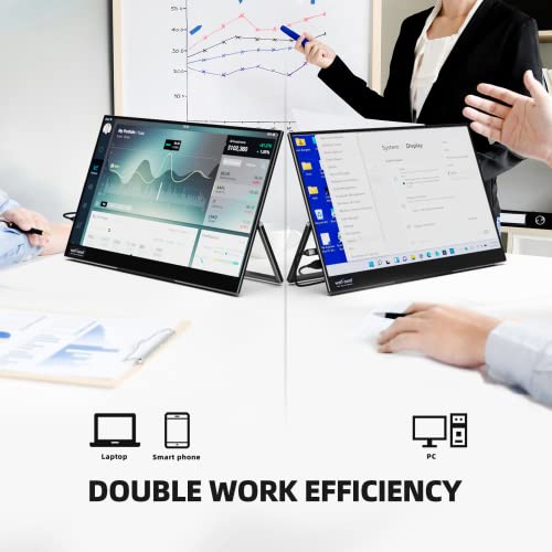 15.6" FHD Portable Monitor with Adjustable Stand