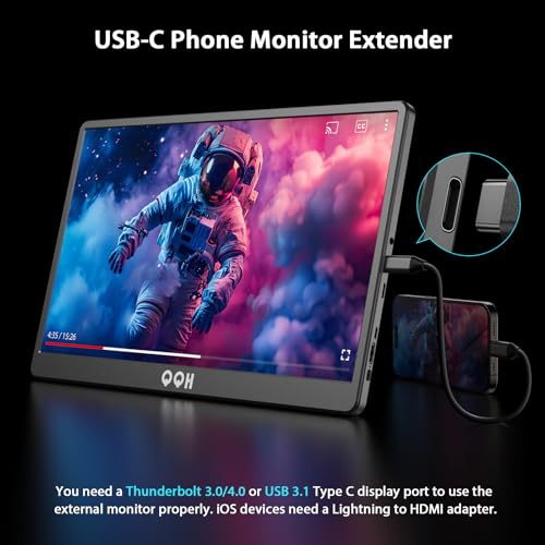 15.6" FHD Portable Monitor with Kickstand & HDR