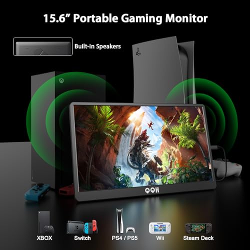 15.6" FHD Portable Monitor with Kickstand & HDR