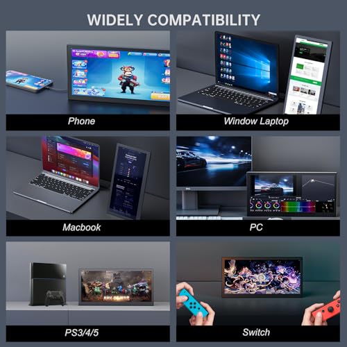 12.1'' FHD Portable Touchscreen Monitor with Kickstand