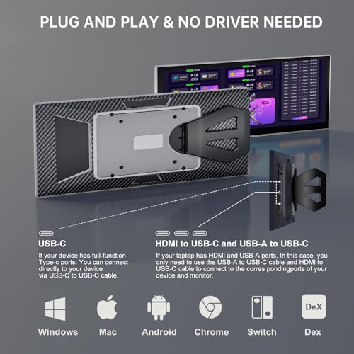 12.1'' FHD Portable Touchscreen Monitor with Kickstand