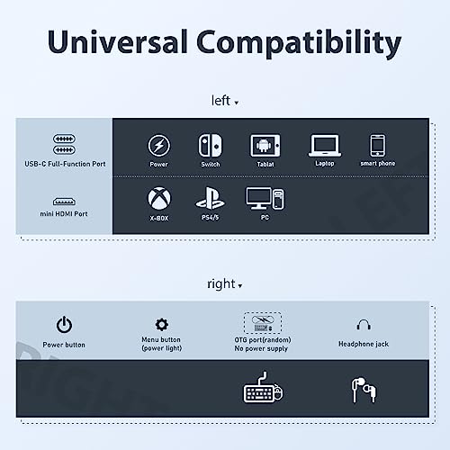 15.6" FHD Portable Monitor with Adjustable Stand