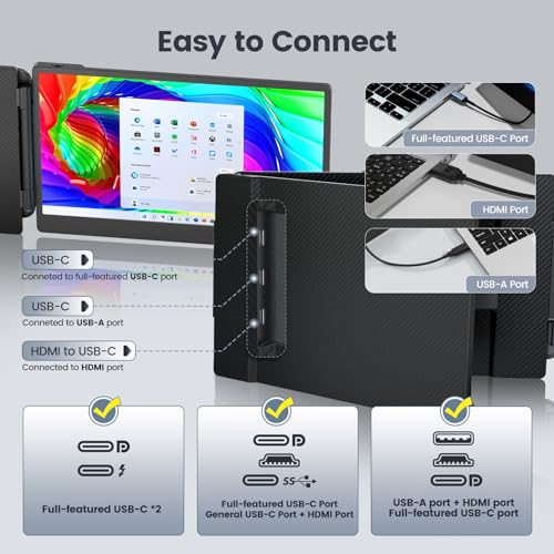 Teamgee 14" Full HD Portable Laptop Monitor