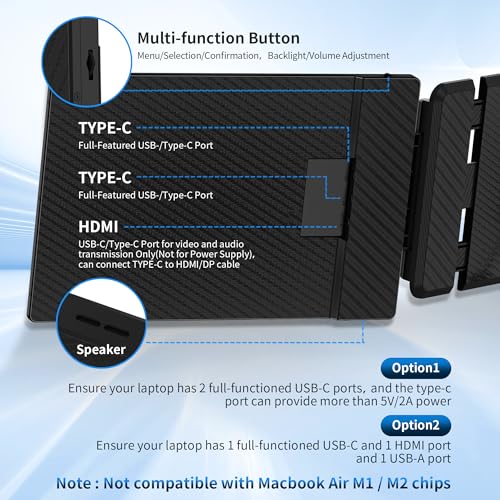 14" FHD Portable Laptop Screen Extender