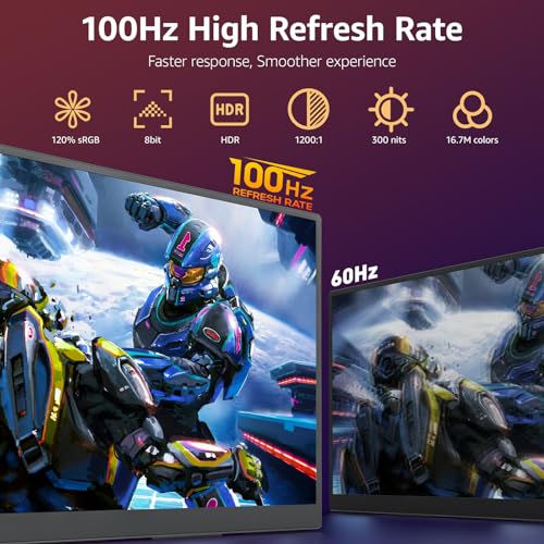 VisionOwl 18.5" Portable 100Hz Gaming Monitor