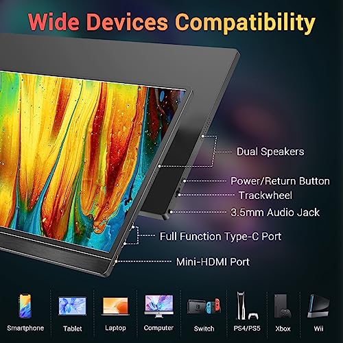KYY 15.6" FHD Portable USB-C Gaming Monitor
