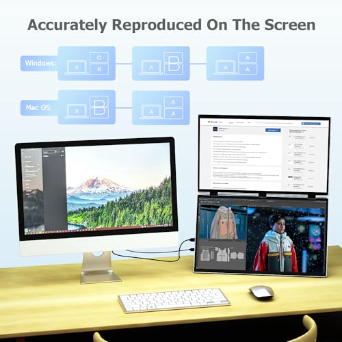 Portable 18.5" Dual 120Hz 1080P Monitor Extender