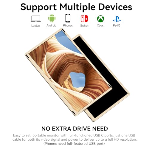 15.6" Ultra-Slim Portable Monitor with Speakers