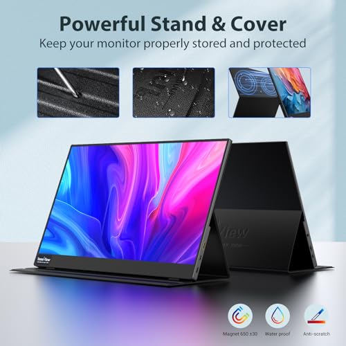 15.6" FHD Portable HDMI Monitor with Speaker