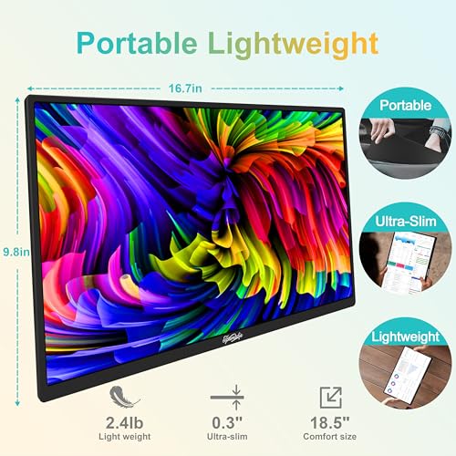 18.5" Portable 120Hz Gaming Monitor with HDR