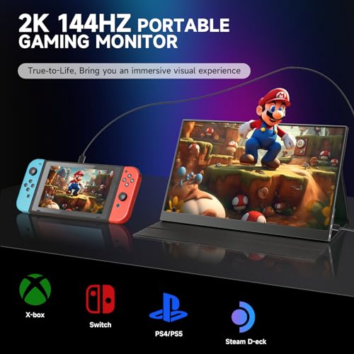 Feiasia 2K 144Hz Portable Gaming Monitor 16.1
