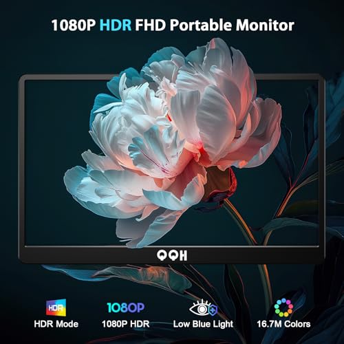15.6" FHD Portable Monitor for Travel and Gaming