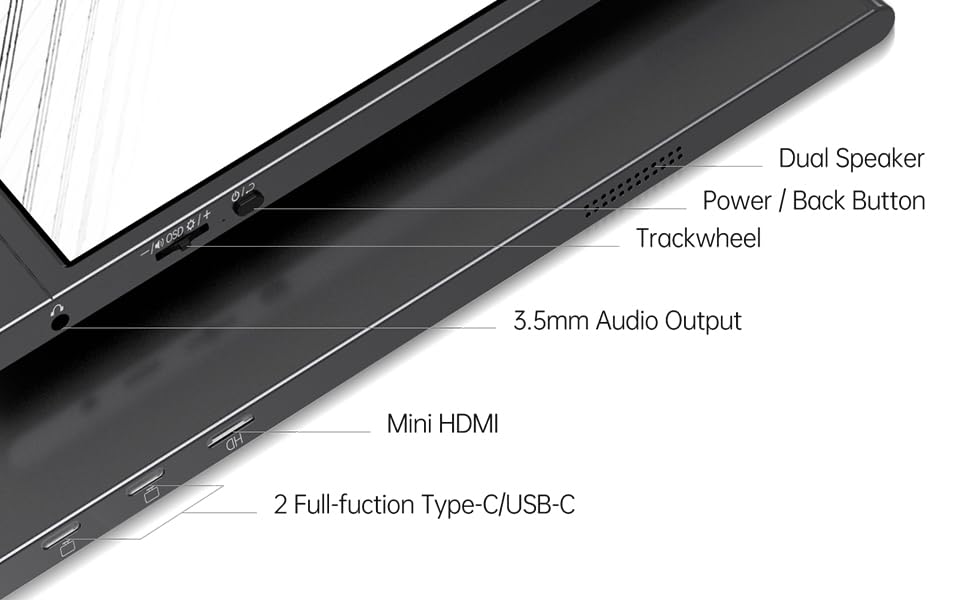 MNN 15.6" FHD Portable Gaming Monitor