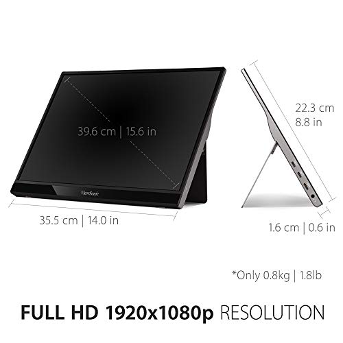 ViewSonic VG1655 15.6" 1080p Portable Monitor