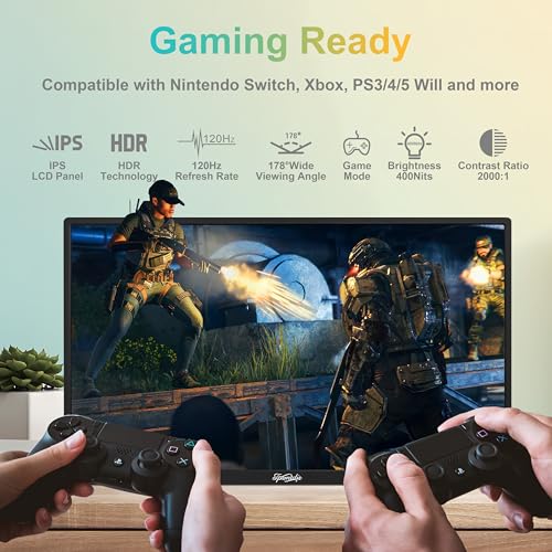 18.5" Portable 120Hz Gaming Monitor with HDR