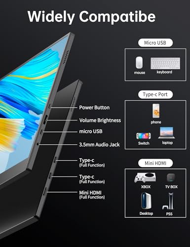 VOKENSU 10.5" Portable FHD Gaming Monitor