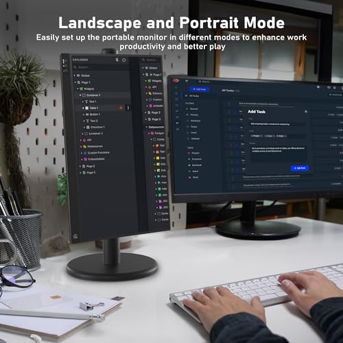 15.6" 1080P Portable Monitor with Speakers