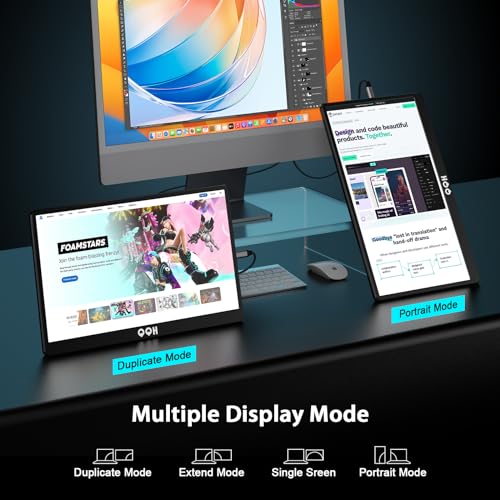 15.6" FHD Portable Monitor for Travel and Gaming