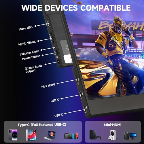 Feiasia 2K 144Hz Portable Gaming Monitor 16.1