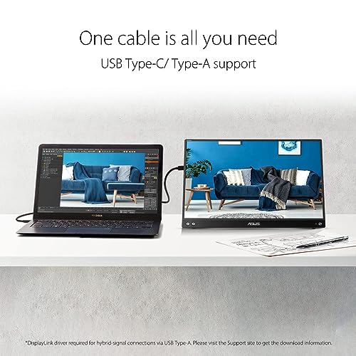 ASUS 15.6" Portable Full HD Monitor with USB-C