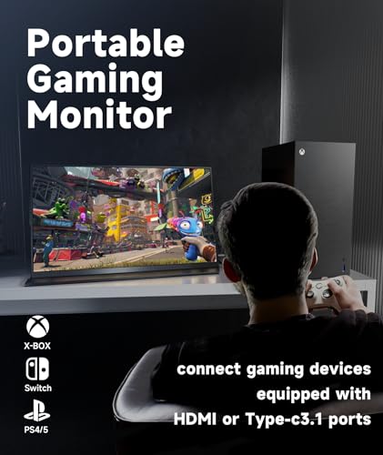 Ingnok 18.5" Portable FHD Monitor with Speakers