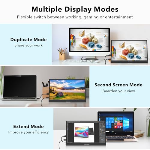 BIGASUO 15.6'' FHD Portable Gaming Monitor