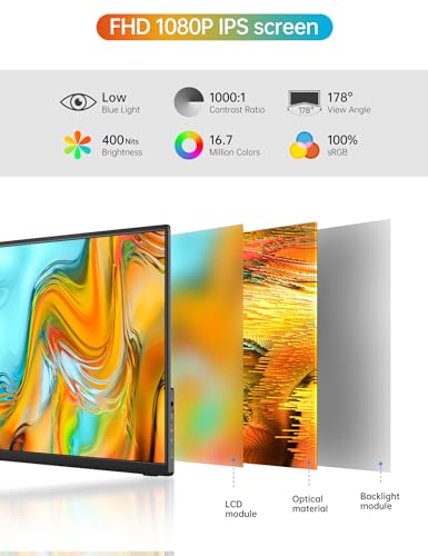 14" FHD Portable Monitor with Smart Cover