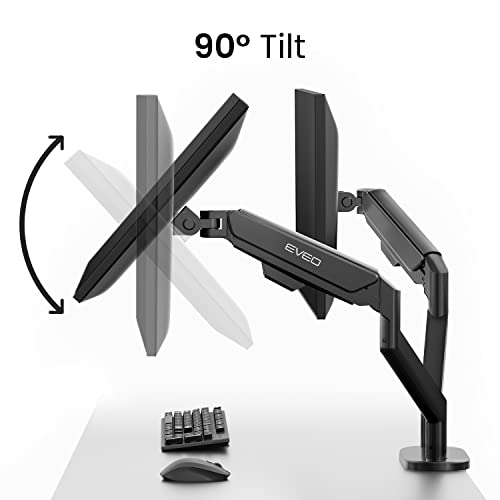 EVEO Adjustable Dual Monitor Mount for 14"-32" Screens