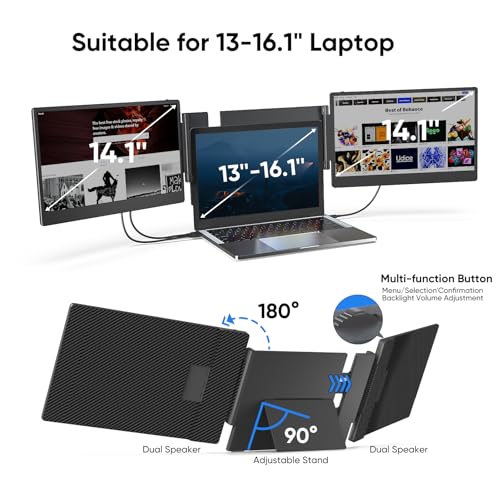 Redalf 1080P FHD Triple Laptop Screen Extender